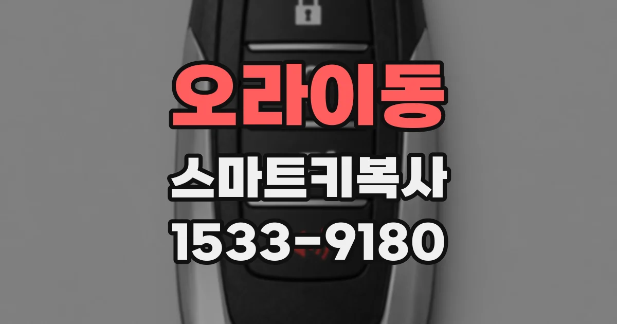 오라이동 스마트키복사