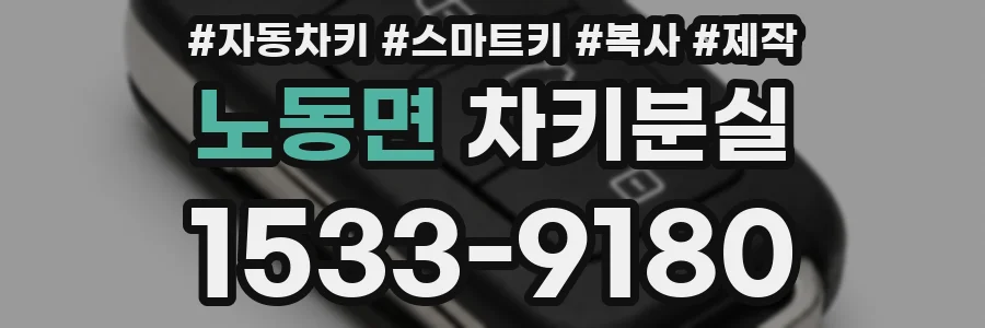 노동면 차키분실
