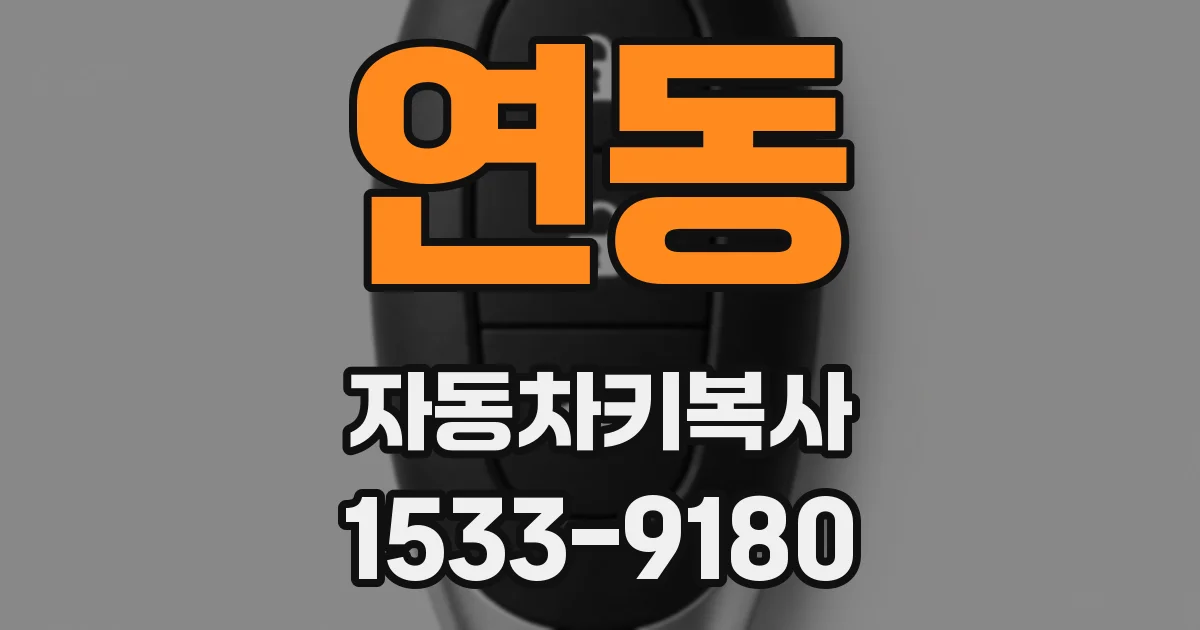 연동 자동차키복사