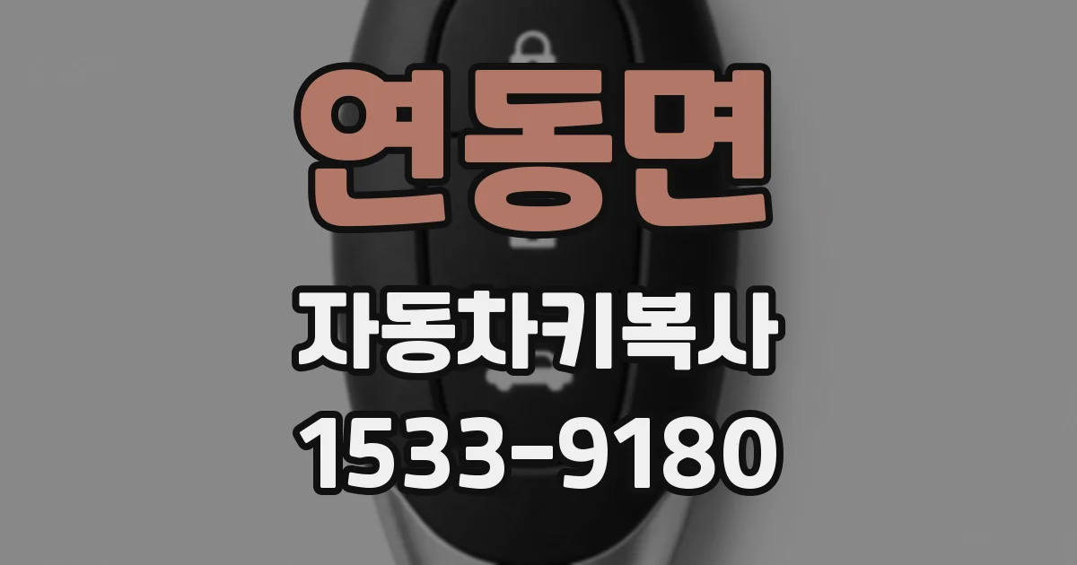 연동면 자동차키복사
