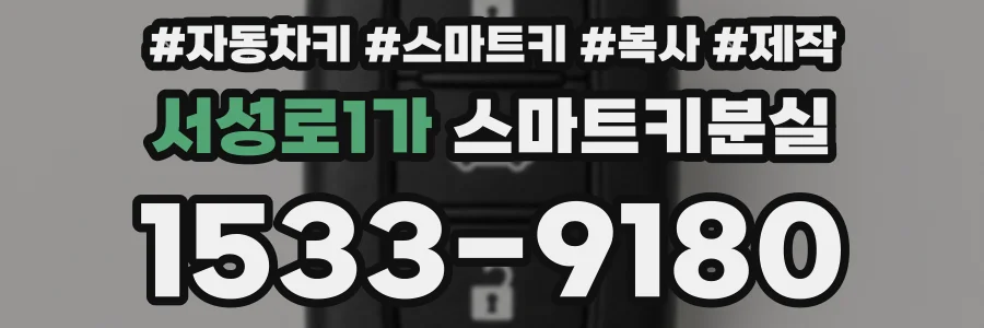 서성로1가 스마트키분실