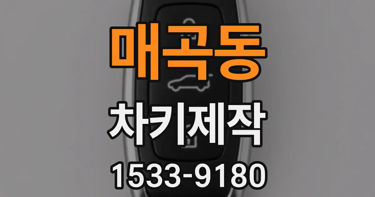 매곡동 차키제작