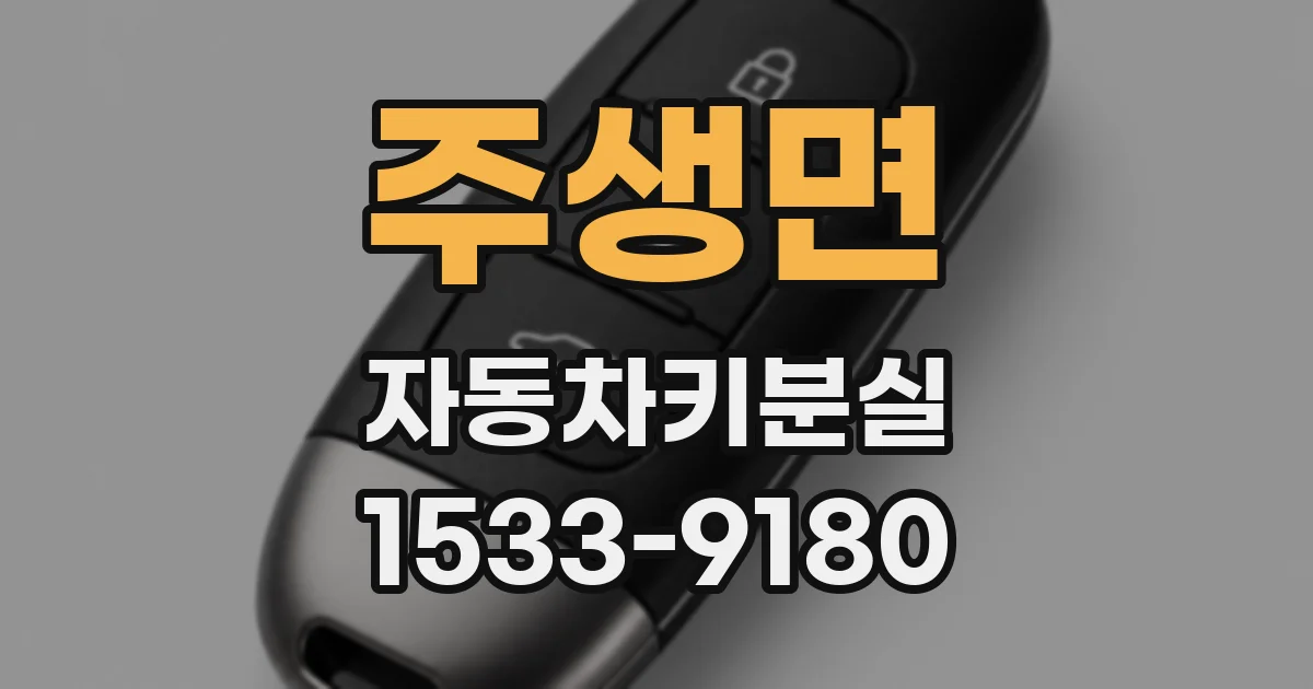 주생면 자동차키분실
