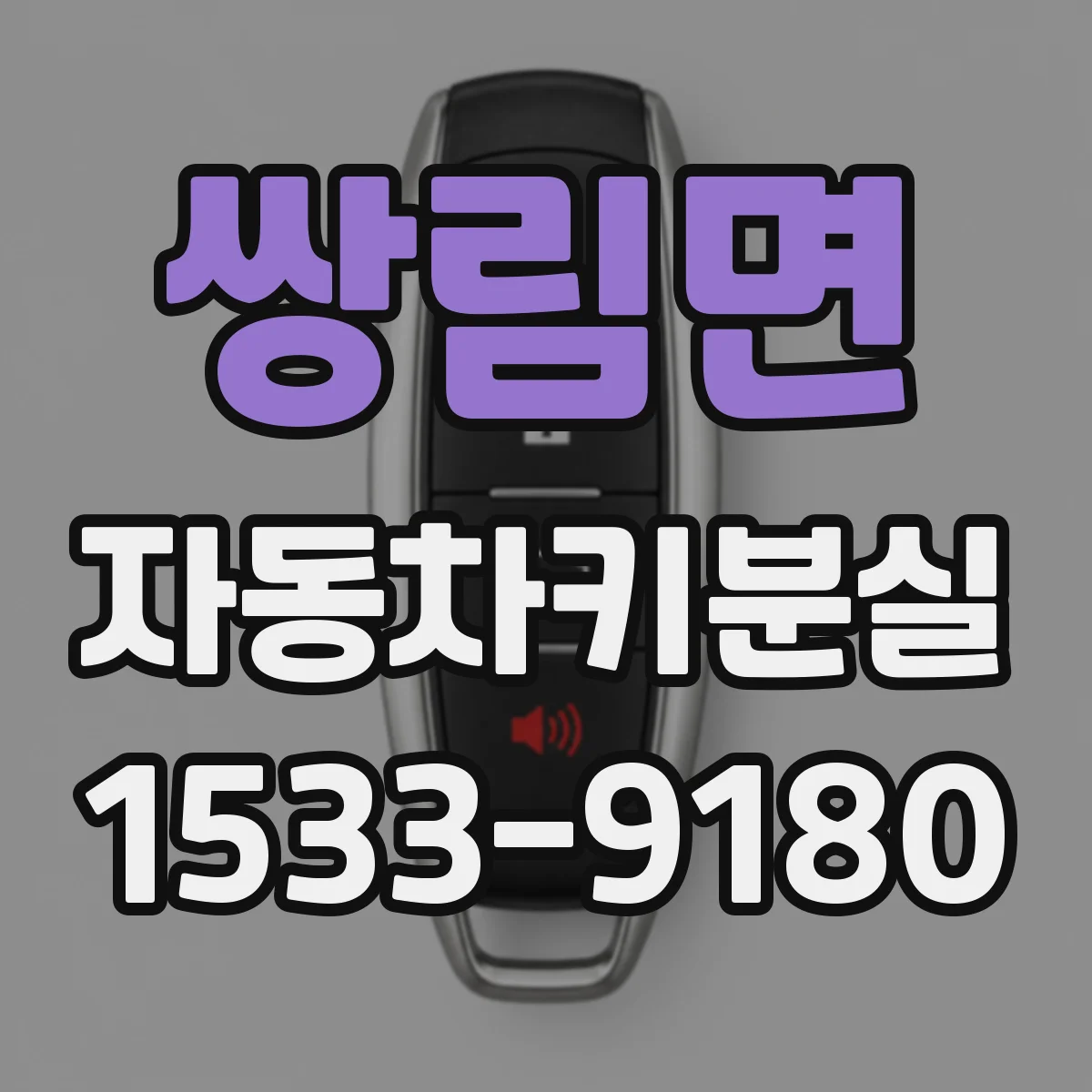 쌍림면 자동차키분실