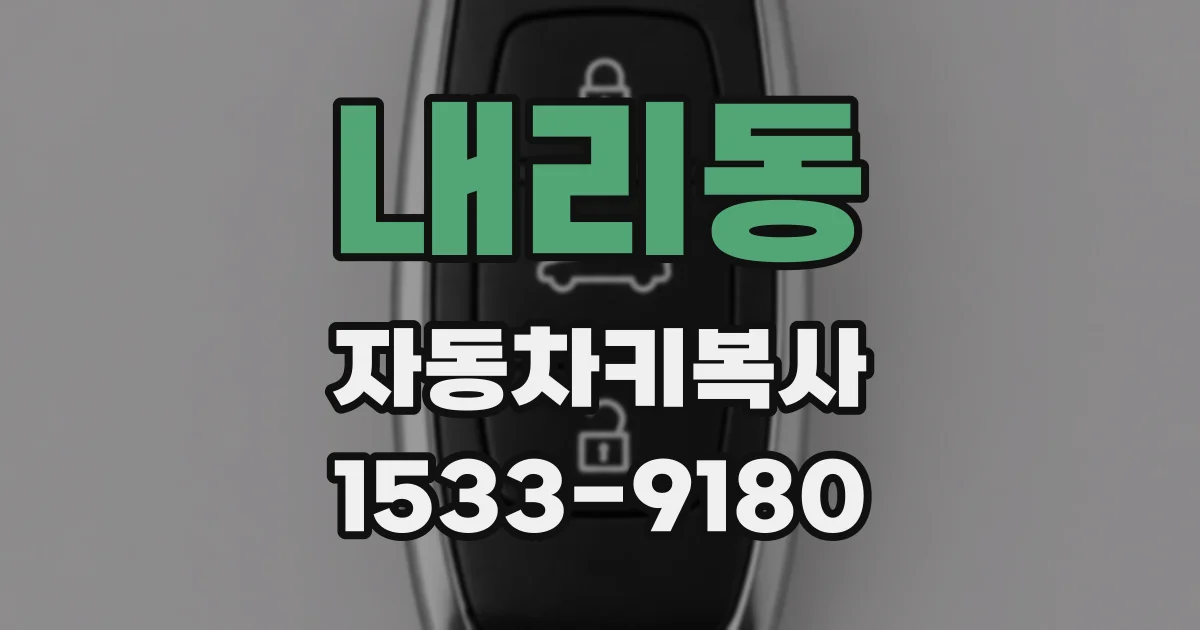 내리동 자동차키복사