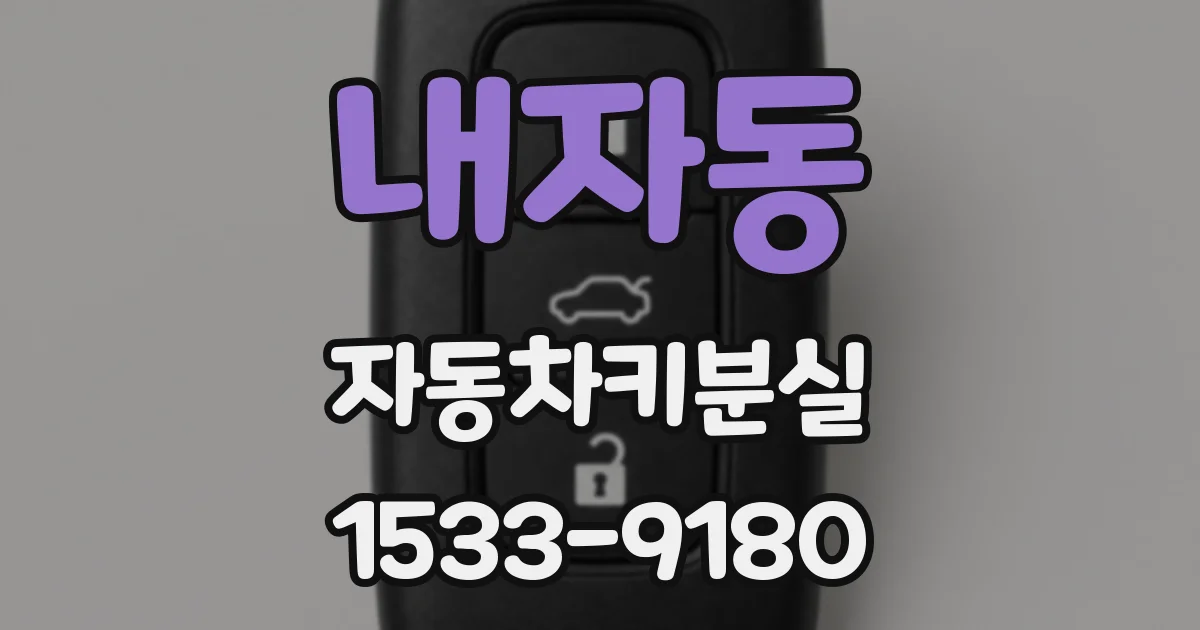 내자동 자동차키분실