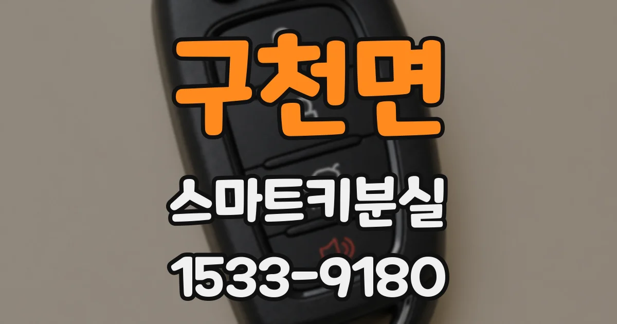 구천면 스마트키분실