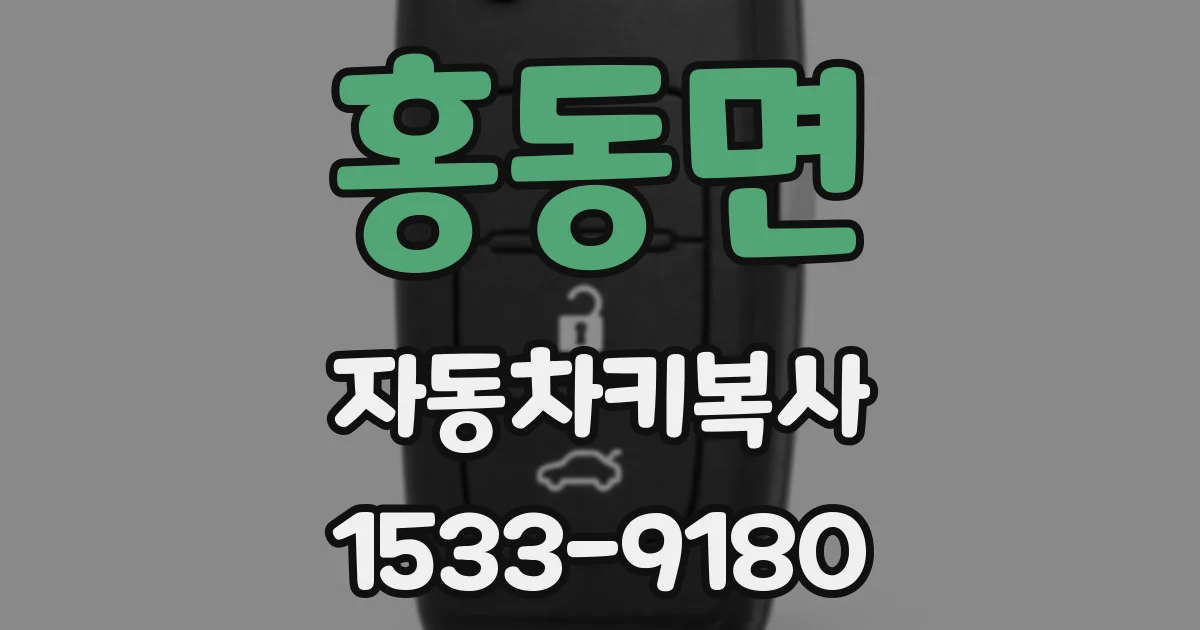 홍동면 자동차키복사