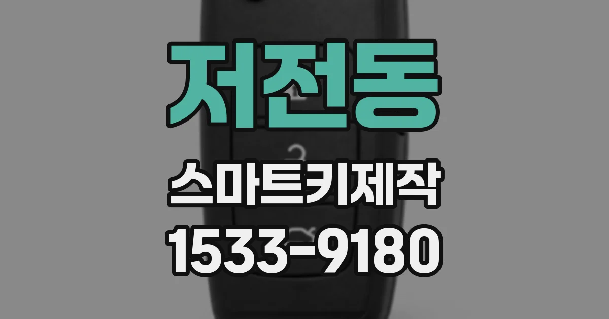 저전동 스마트키제작
