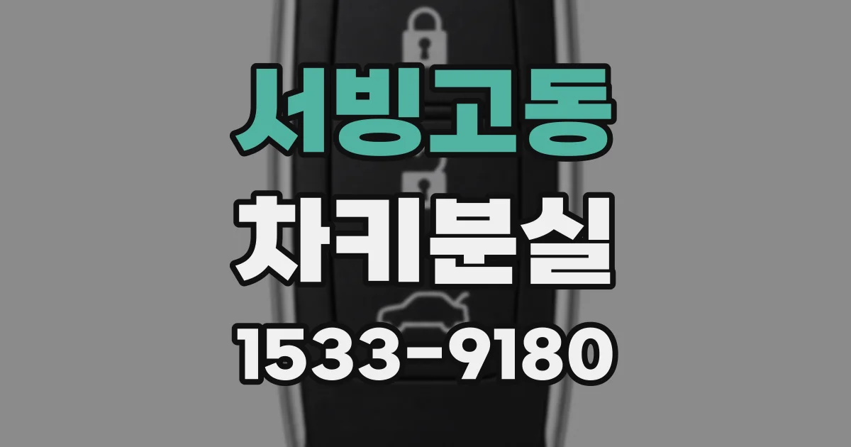 서빙고동 차키분실