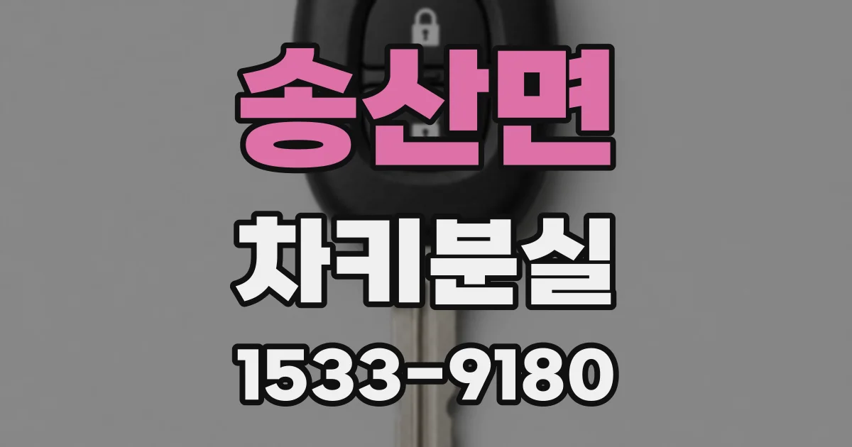 송산면 차키분실
