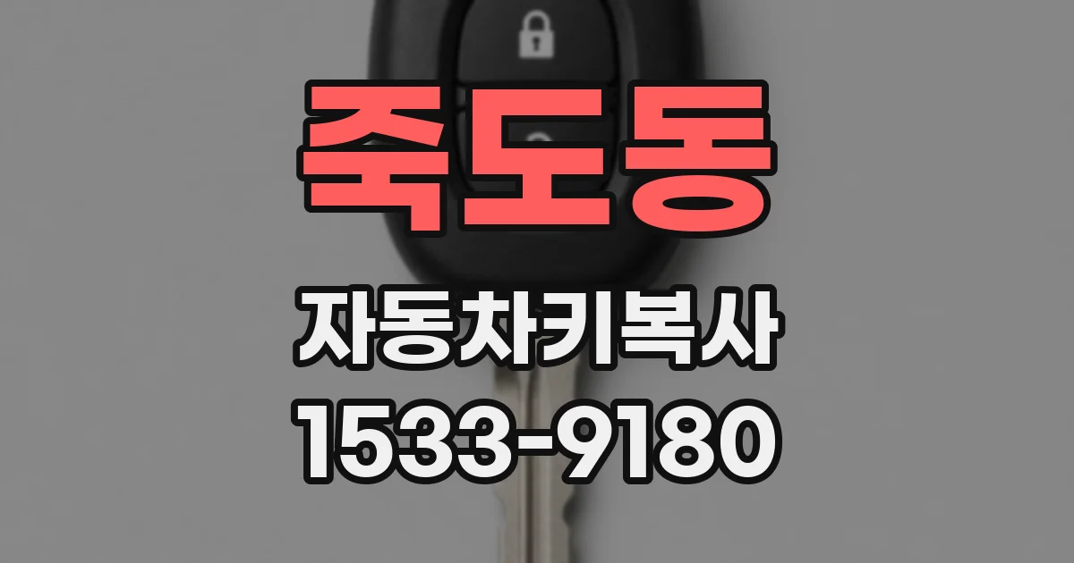 죽도동 자동차키복사