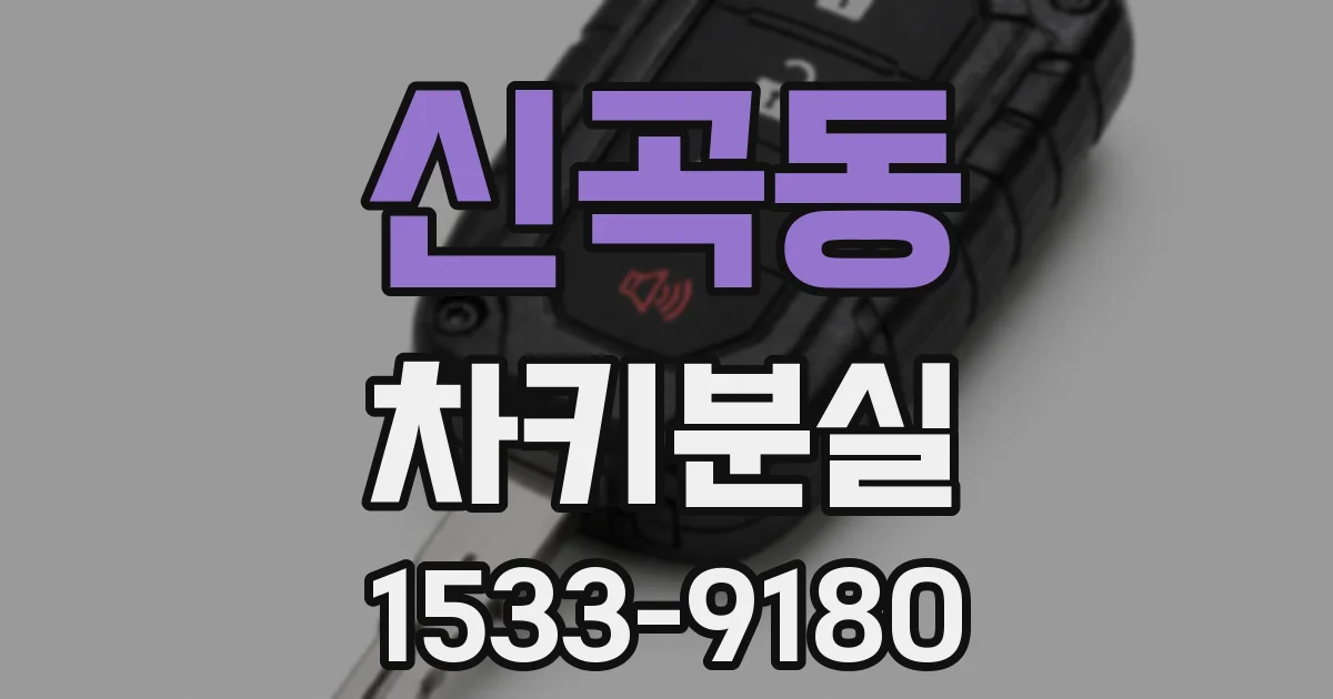 신곡동 차키분실