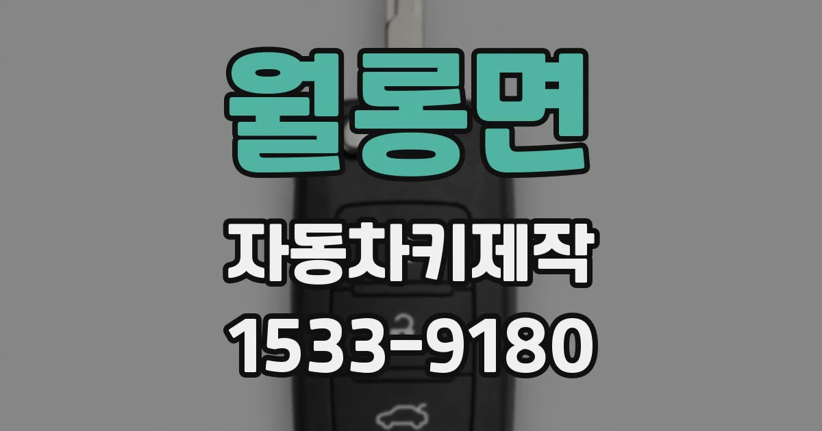 월롱면 자동차키제작