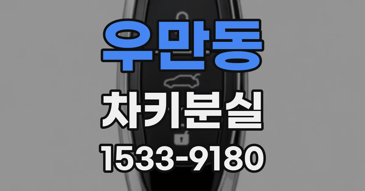 우만동 차키분실