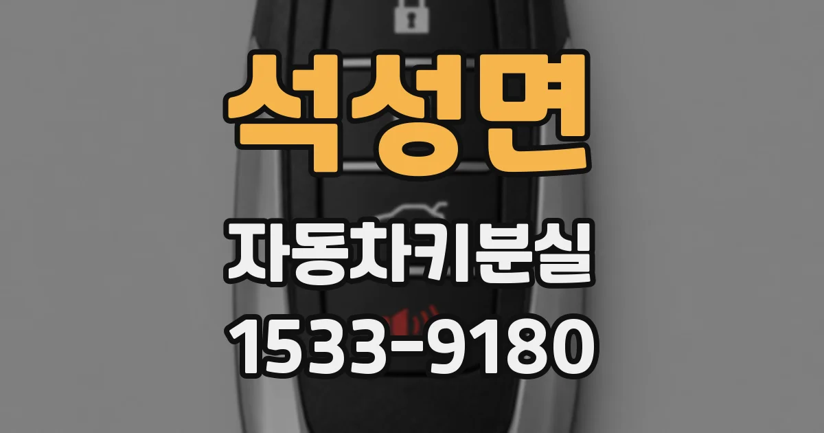 석성면 자동차키분실