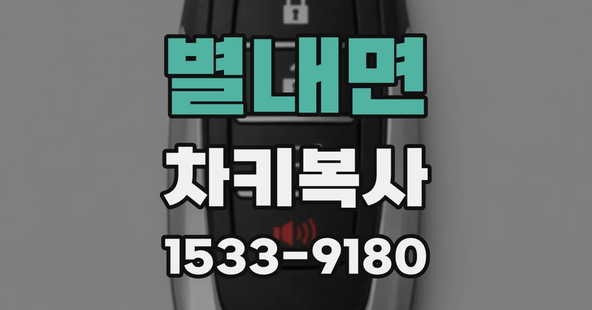 별내면 차키복사