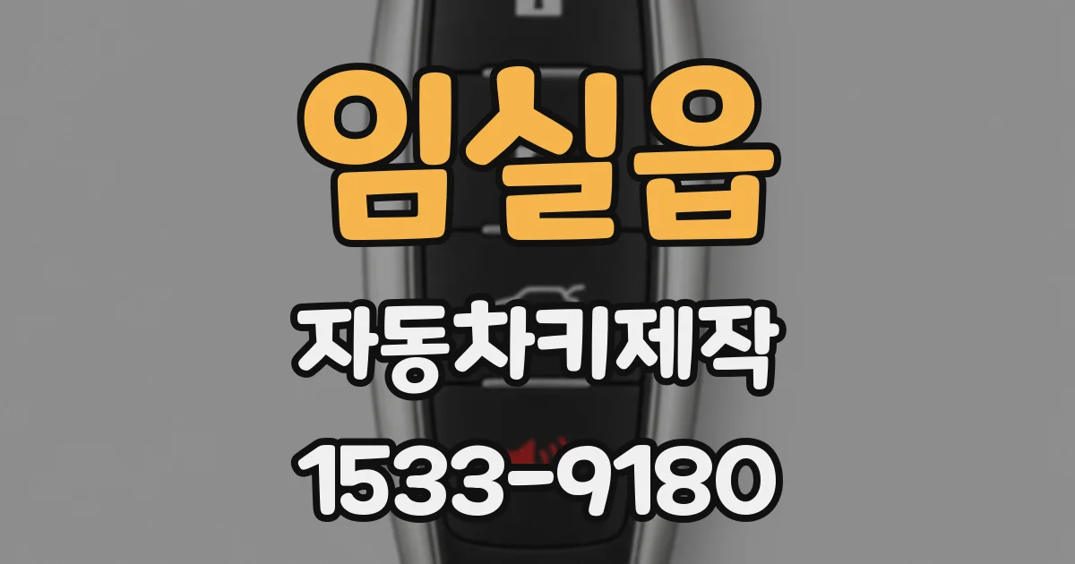 임실읍 자동차키제작