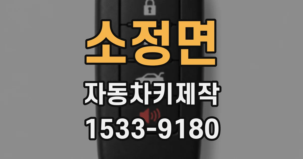 소정면 자동차키제작