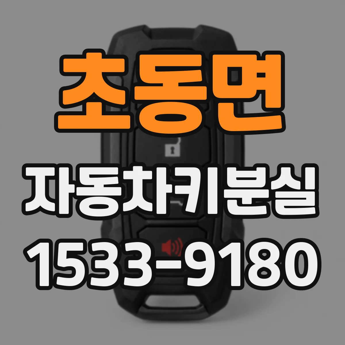 초동면 자동차키분실
