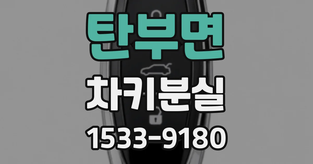 탄부면 차키분실