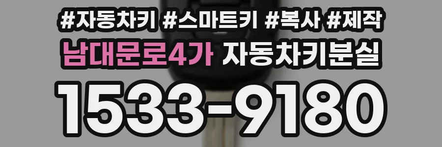 남대문로4가 자동차키분실