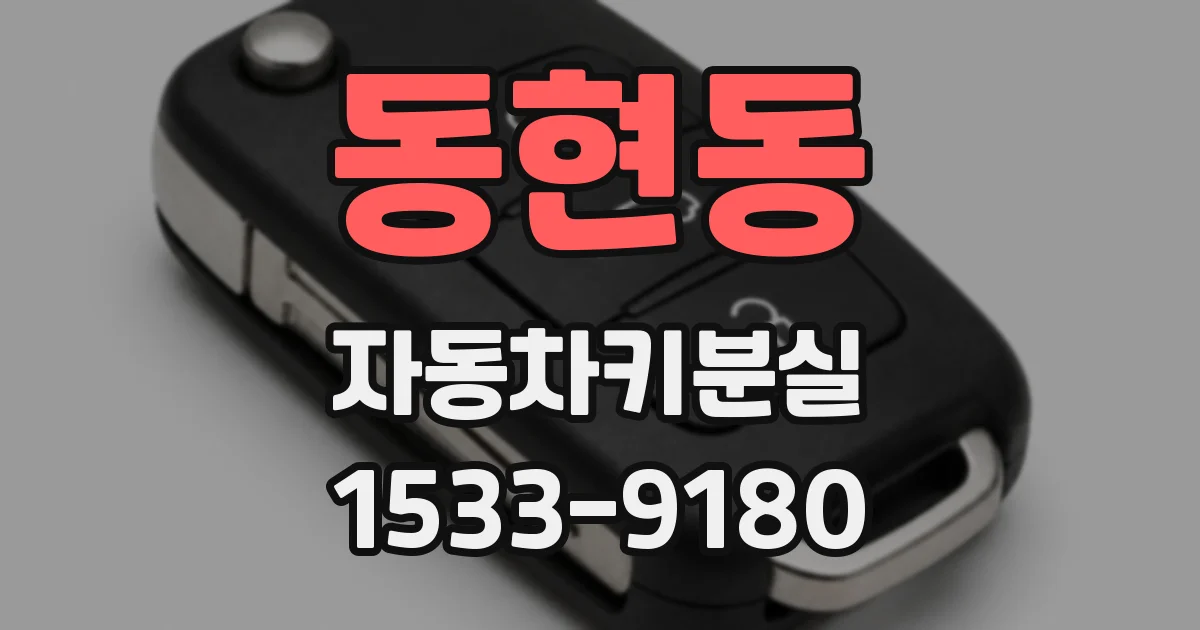 동현동 자동차키분실