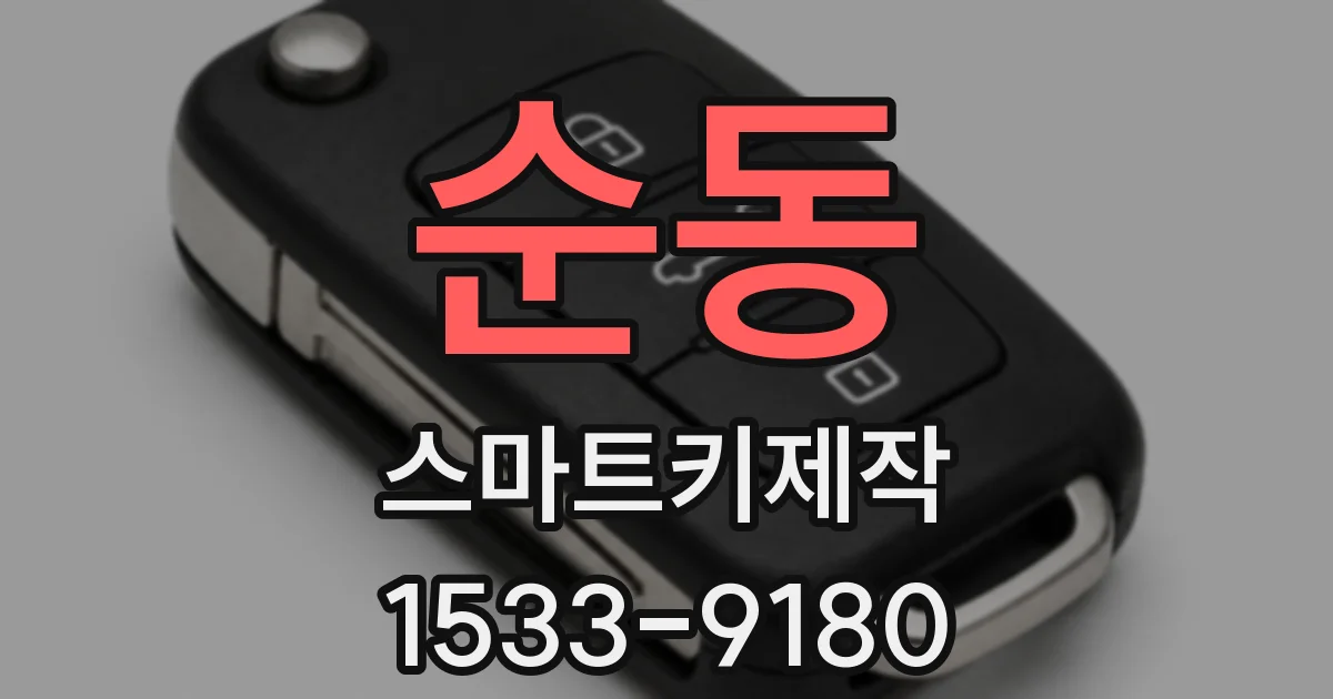 순동 스마트키제작