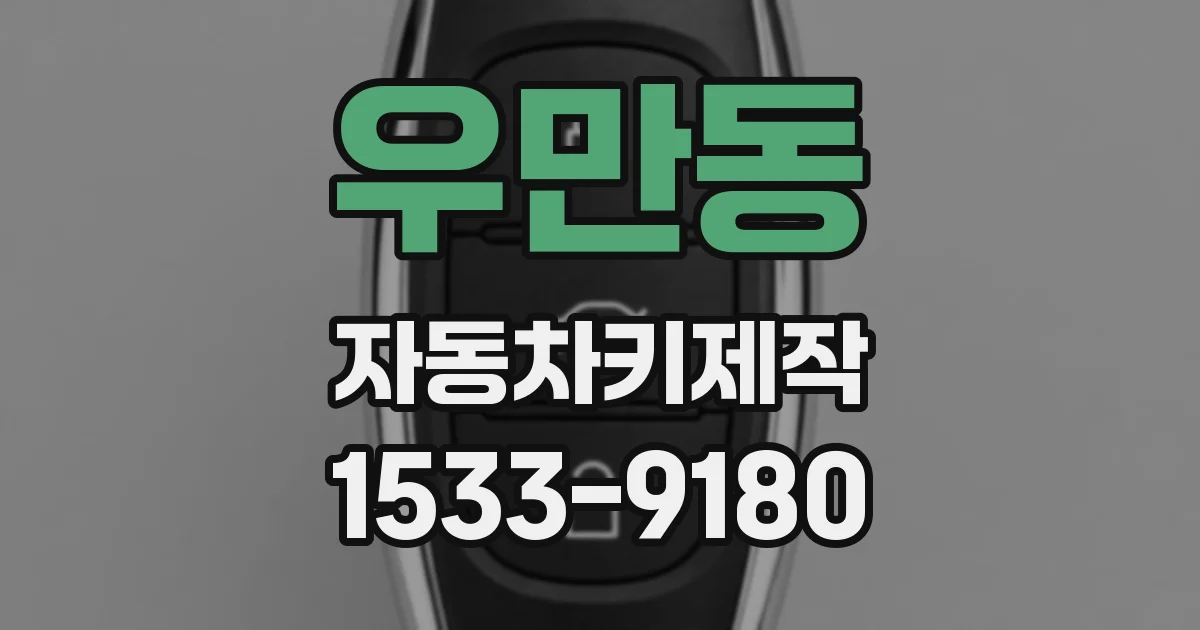 우만동 자동차키제작