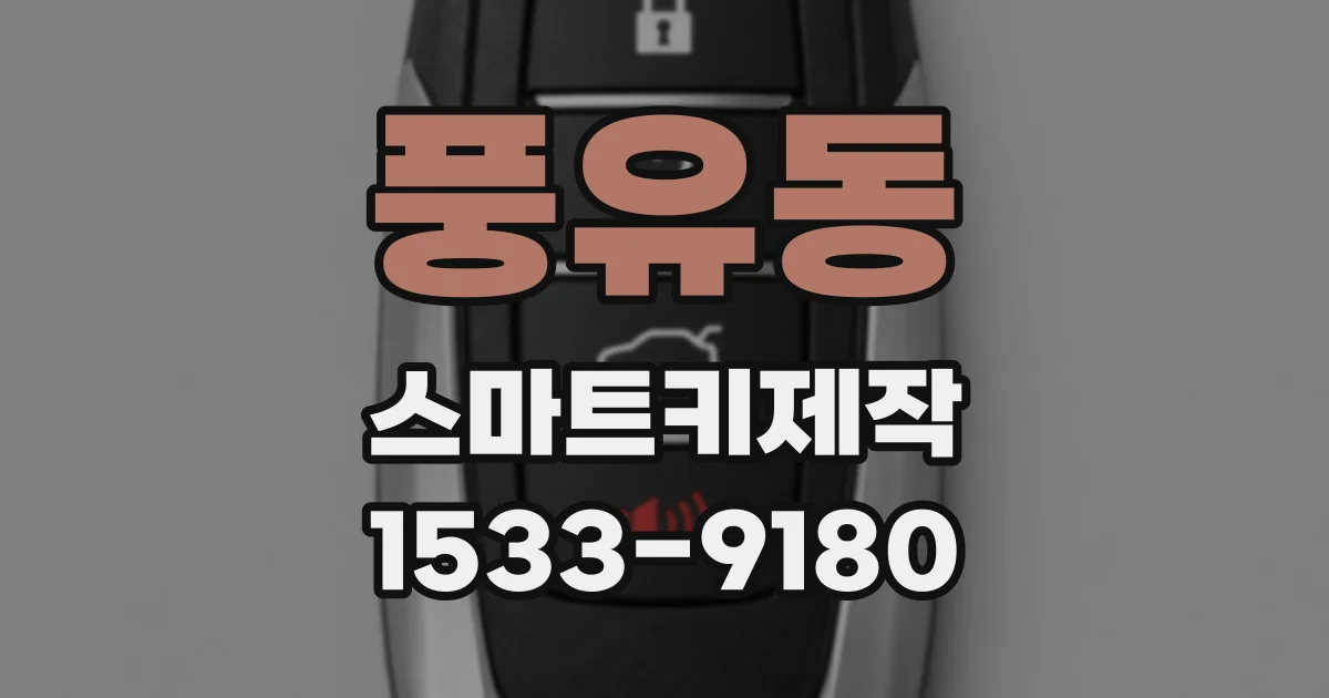 풍유동 스마트키제작