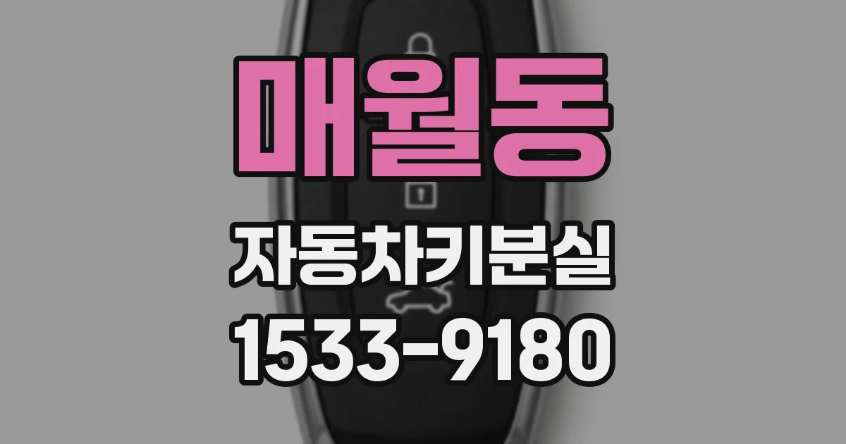 매월동 자동차키분실
