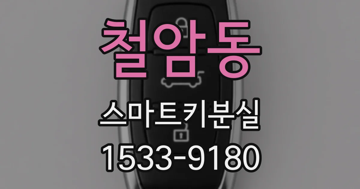 철암동 스마트키분실