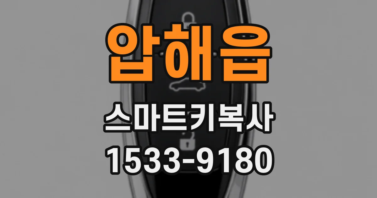 압해읍 스마트키복사