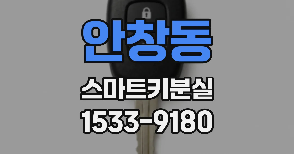 안창동 스마트키분실