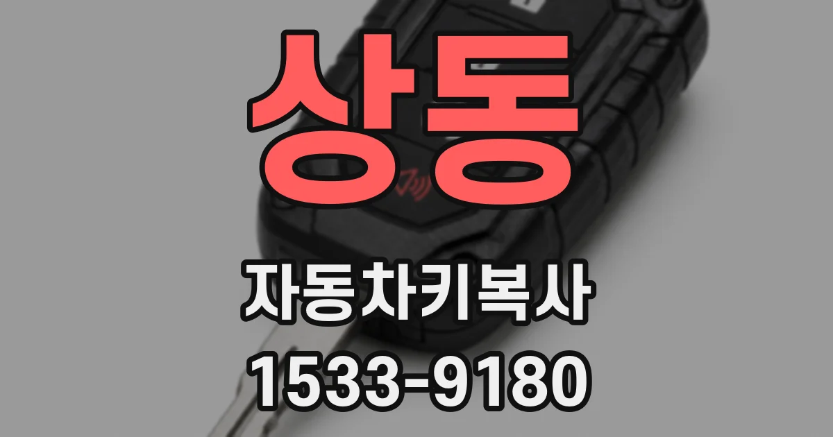상동 자동차키복사