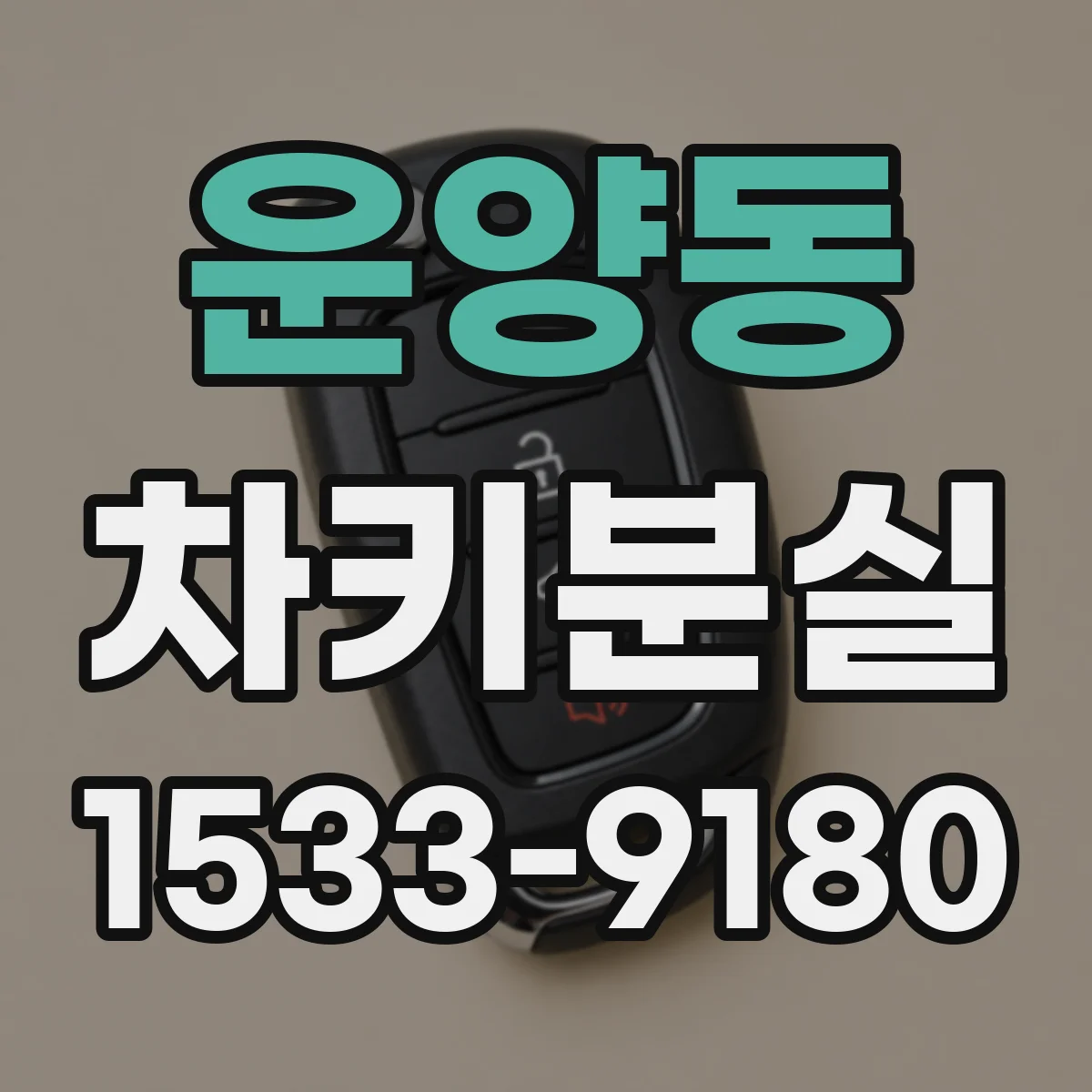 운양동 차키분실