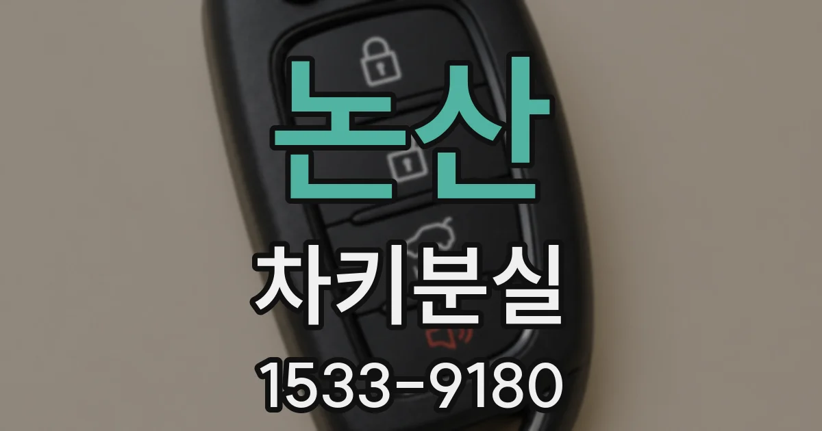 논산 차키분실