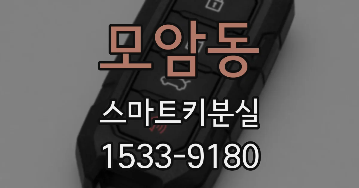 모암동 스마트키분실