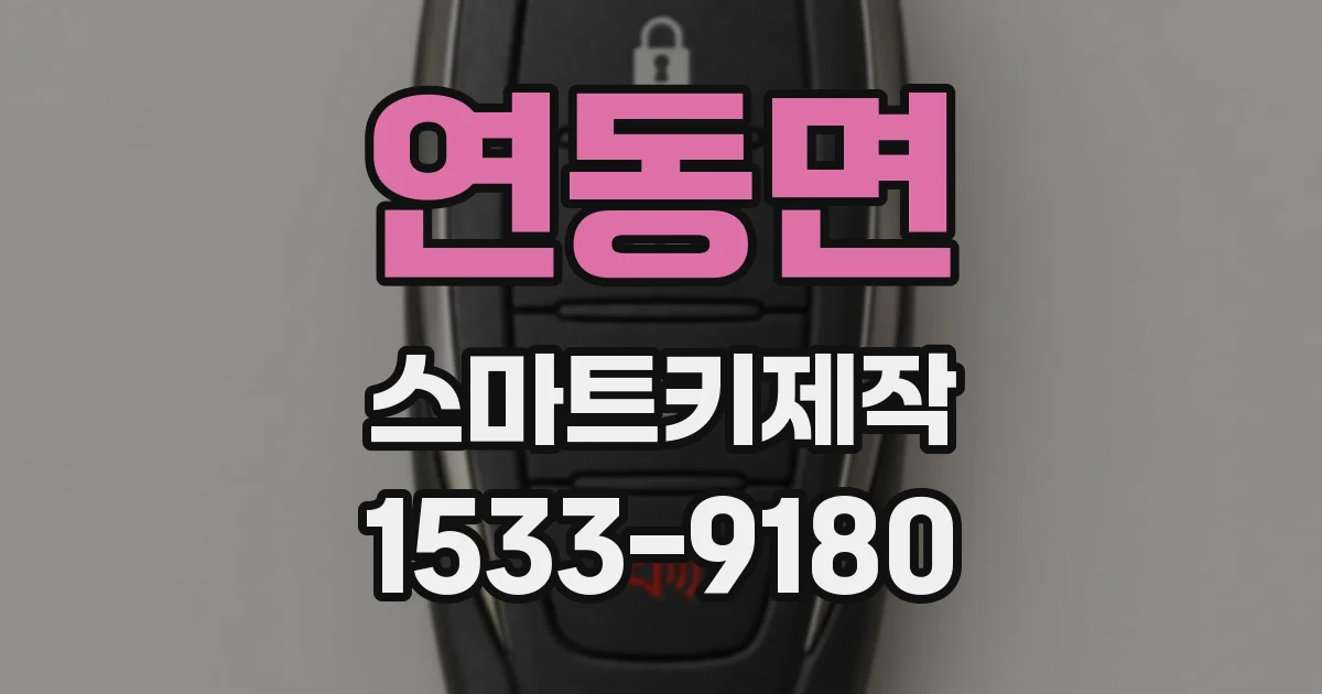 연동면 스마트키제작