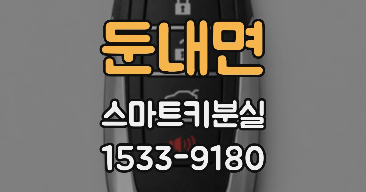 둔내면 스마트키분실