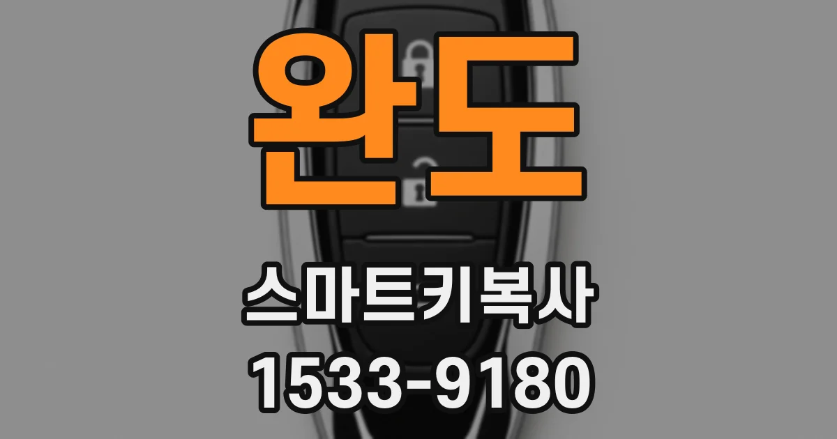 완도 스마트키복사