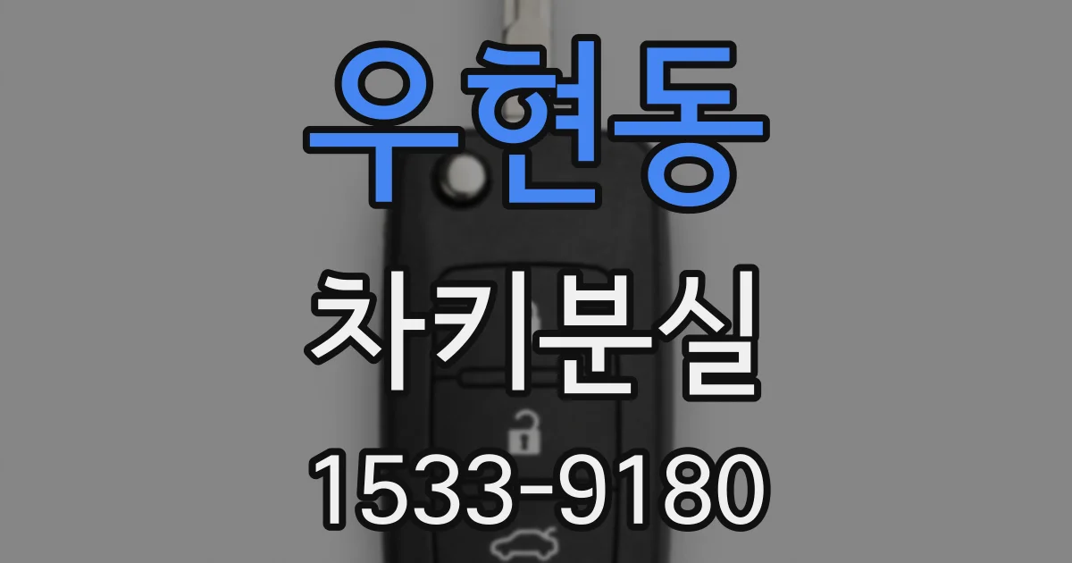 우현동 차키분실