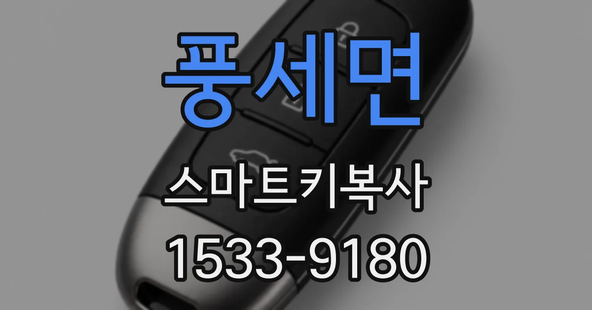 풍세면 스마트키복사