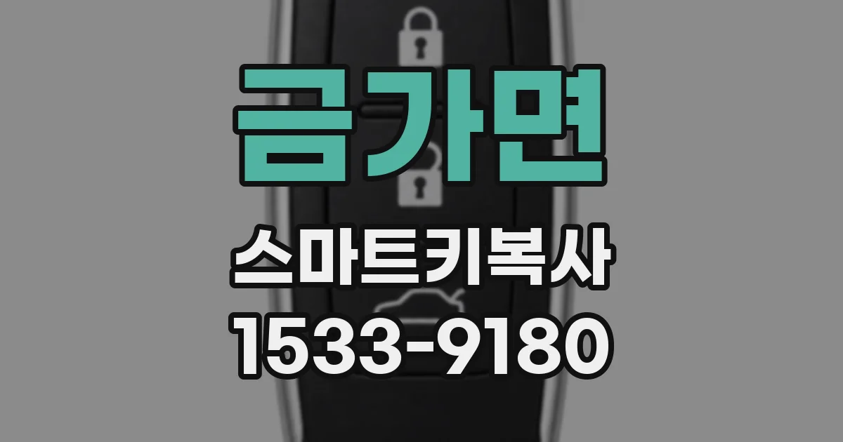 금가면 스마트키복사