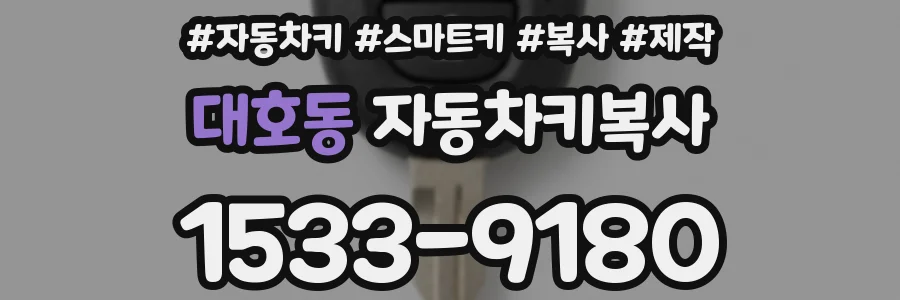 대호동 자동차키복사