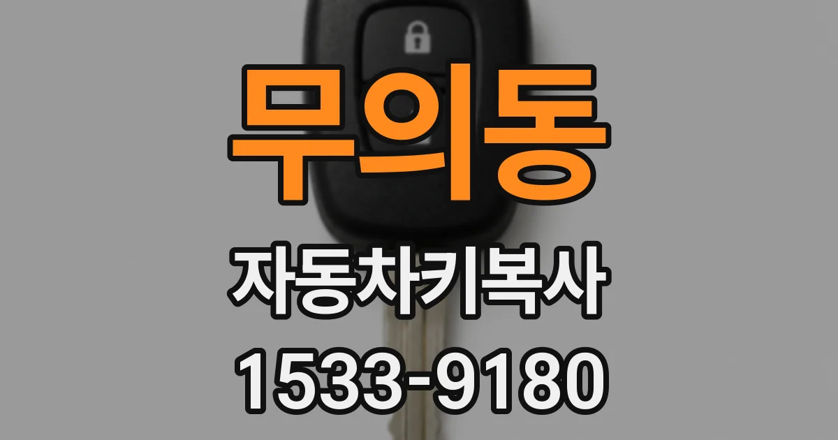 무의동 자동차키복사