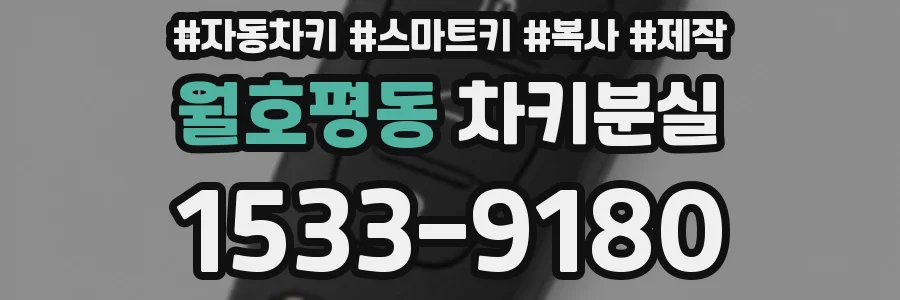 월호평동 차키분실