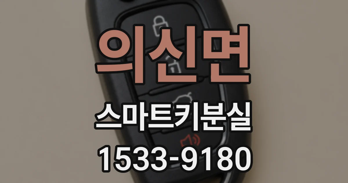 의신면 스마트키분실