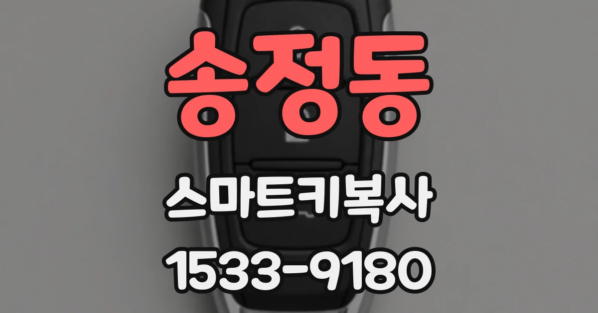 송정동 스마트키복사