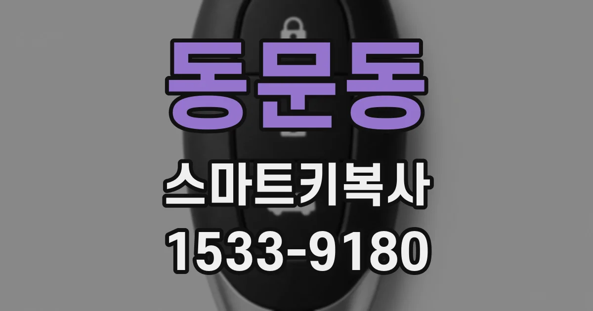 동문동 스마트키복사